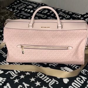 Michael Kors Soft Pink large duffle bag